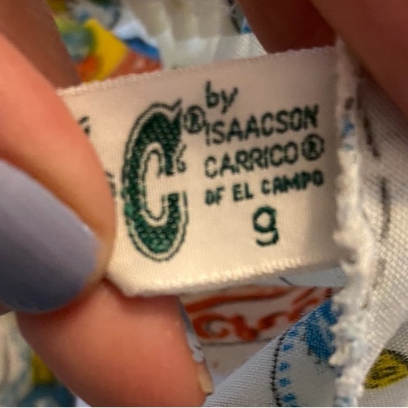 Vintage I & C Isaacson-Carrico of el campo candy pattern 2 pc pajama set. S - Picture 15 of 16